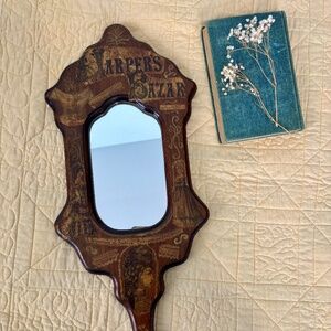 Antique Harper's Bazar 1875 Mirror